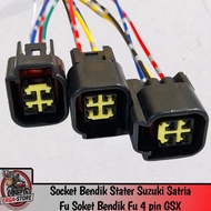 Socket Cdi 4 Pin Socket Bendik Starter Satria fu 4 pin Waterproof Bendik Starter GSX FXR 150