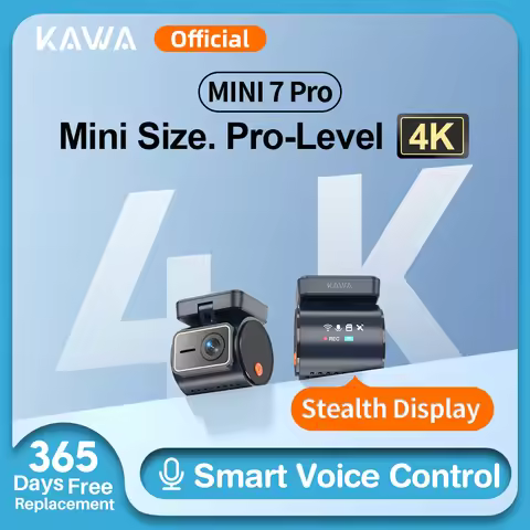 KAWA 4K Front Dash cam MINI 7 Pro,WiFi Car Camera with APP/Voice Control/WIFI6/GPS, AUTO Video Recor