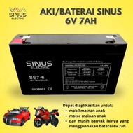 Aki Mainan Mobil Anak 6V 7Ah Aki Mobil Mainan Anak Vrla Sinus 7-6