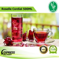 ROSELLE CORDIAL CONCENTRATE DRINK/BES MINUMAN KORDIAL ROSELLE/1L/500ML