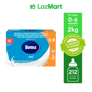 Wyeth® BONNA® Stage 1 Infant Formula for 0 to 6 months, Sachet in Box, 2kg (400g x 5)