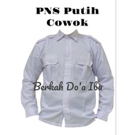 KEMEJA White Civil Servant Uniform Shirt, White Civil Servant Pdh Top, Work Shirt, New Men's Civil S