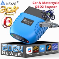 Nexas nexlink บลูทูธ OBD2 scannner bmw/ducati/ktm/benelli /triumph รถจักรยานยนต์สแกนเนอร์ตรวจสอบเครื่องอ่านรหัสเครื่องยนต์และเครื่องมือสแกนเครื่องมือวินิจฉัยรถยนต์ลบรหัสความผิดปกติ OBD 2สแกนเนอร์ไร้สาย Odb2สแกนเนอร์ PK ELM327