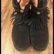 Minnetonka  黑色 休閒 短靴 size:37