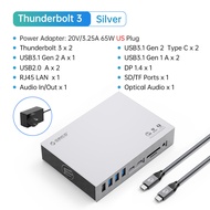 ORICO Thunderbolt 3 USB C แท่นวางมือถือ Type C ถึง8K60Hz DP 40Gbps ฮับ RJ45 3.5มม. PD SD สำหรับ Wind