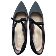 [Secondhand] Odette e Odile High Heels Black Satin Fabric With Bow Tie