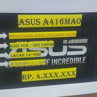 ASUS A416MA N4020 4GB SSD 256GB
