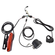 E-Bike Front Brake Rear Light Set 24/36/48V Bike Rack Lamp with Horn Headlight Switch Electric Bike 