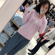 UNIQLO เสื้อผ้าครีมกันแดดบางสำหรับครอบครัวป้องกันรังสียูวีเสื้อผ้ากันแดดระบายอากาศได้ดีมีฮู้ดเสื้อเส