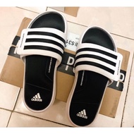 100% Original ad superstar 5G Horizontal Strap Sandals High Quality velcro athleisure slippers in st
