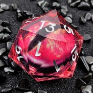 Emit 55Mm Light Jumbo Bulk DND D20 Dice For Dungeons And Dragons COC RPG TRPG MTG Resin