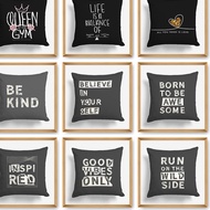 Zof Sofa Chair Cushion Cover Quotes Edition 40x40 cm Number 51-100 (Only Urung) Moti Sentences