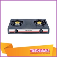 ◶ ✲ ▼ Tough Mama Double Burner Gas Stove Ntmdgs Ctd