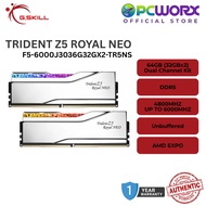 G.SKILL TRIDENT Z5 ROYAL NEO F5-6000J3036G32GX2-TR5NS 64GB RAM 4800MHZ (2X32GB) DIMM
