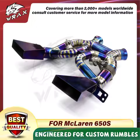 For McLaren 650S Exhaust Valved Catback Lightweight Titanium Pipe Racing Performance Aggressive Soun