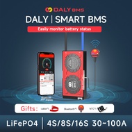 New DALY Smart BMS LiFePO4 4S 8S 16S 20S 30A-100A with Bluetooth(Can be used with active balancer)