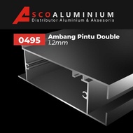 Aluminium Ambang Pintu Double 1.4 mm Profile 0495 Swing Door Alexindo
