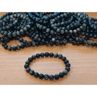 Silver Obsidian Bracelet (More Than 8 Mi)