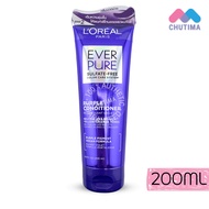 แชมพู ครีมนวด แชมพูม่วง ลอรีอัล เอเวอร์เพียว เพอร์เพิล Loreal Paris Ever Pure Purple Shampoo & Condi