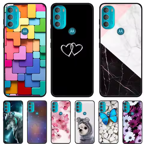 Phone Case For Motorola Moto G51 G71 5G Silicone Covers Cute Love Heart Cartoon Soft Cover For MotoG
