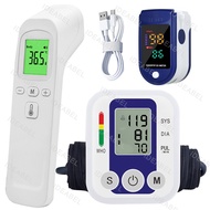 IDEABEL Whole Family Health Kit Upper Arm Automatic BP Monitor Pulse Detector Forehead Thermometer H