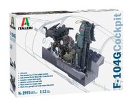 超稀有星式戰鬥機駕駛艙 1/12超大比例 ITALERI F-104 G COCKPIT #2991′