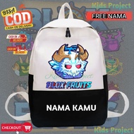 Blox Fruits Yeti Roblox Character Children's Backpack - Boys' and Girls' School Bags with Free Add N