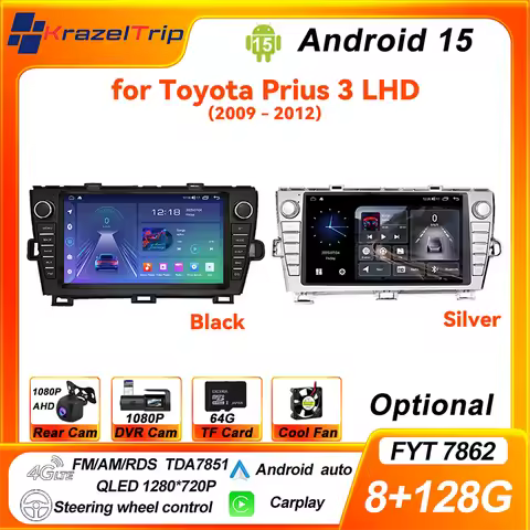 FYT7870 CarPlay Car Radio for Toyota Prius 3 LHD 2009 - 2012 Mirror Link Wireless Touchscreen Car St