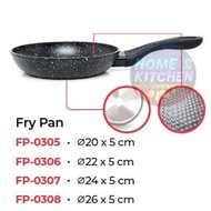 Cypruz Fry Pan 20cm 22cm 24cm Marble Induction Frypan Ceramic Induction 20 / 22 / 24 cm Marble Ceram