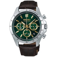 SEIKO SPIRIT SBTR017 Green Dial Chronograph Stainless Steel Men's Quartz Watch