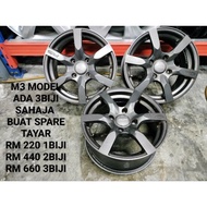 USED SPORT RIM 15 INCH PROTON R3 MODEL RM220 1BIJI 4X114.3 BOLEH GUNA SPARE TAYAR