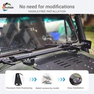 [chulisia] Professional High Lift Jack Support Hood Rack Brackets Kit for Jeep Wrangler CJ YJ TJ Rep