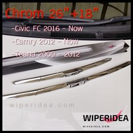 26"+18" Chromium Wiper Blade Rod For Civic FC Camry