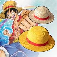 Fashion Luffy Character Cosplay Sun Straw Hat/One Piece Luffy Straw Hat for Adults and Children