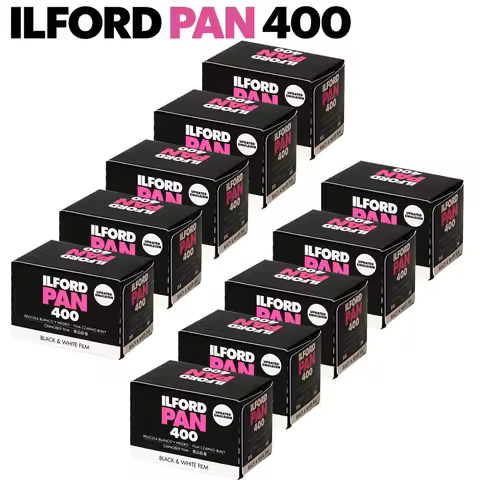 10Rolls Original ILFORD Pan 400 Black and White Negative 135 35mm Film Entry-Level 36 Exposure Per R