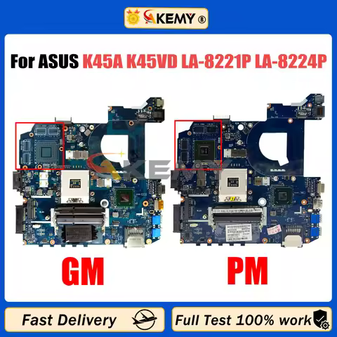 LA-8221P LA-8224P GT610M GPU Mainboard For ASUS K45V K45VD A85V A45V K45VJ K45VS K45VM K45A Laptop M