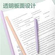 Deli A4 Drawstring Clip Thickened Folder Transparent Trolley Clip Test Paper Clip Student Office Fil