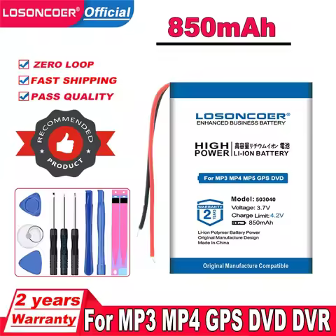 850mAh 503040 Battery For cozmo and Vector Robot Battery Replacement, SkyBell HD WiFi Video Doorbell