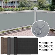 TOHESP Sun Shading Sails, 3/5/6M Waterproof Balcony Shade Cloth, Multi-functional Balcony Privacy Sc