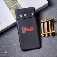 Google PIXEL 7 Google PIXEL 7A Macaron Square Black Softcase Candy Macaron / Case Square Black Googl