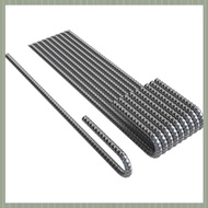 (QJWR) Rebar Stakes J Hook Extra Coated Steel Ground Anchors with Chisel Point End 10PCS