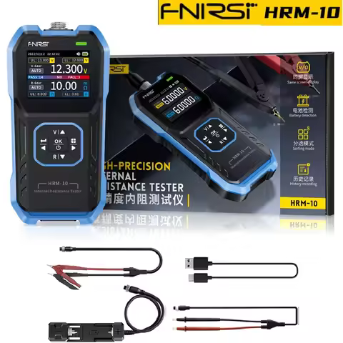 FNIRSI HRM-10 18650 Battery Voltage Internal Resistance Tester High-precision Trithium Lithium lron 