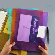 Mary A4 Clear File Bag File Folder Document Folder File Bag Paper Storage Bag