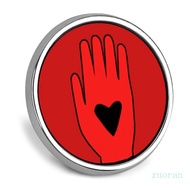 Zuo Creative Enamel Pins Round Ceasefire Pin Badge Clothing Jewelry Accessories Corsage Pins Brooche