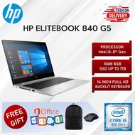 HP Elitebook 840 G5 Laptop i5 8th Gen 8GB RAM 256GB 512GB 1TB SSD 14 Inch Full HD Backlit Keyboard N