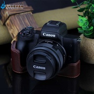 Suitable for Canon micro single camera bag EOS M6 II M3 M100 M200 M50 half set base leather caseljwwww.th20240308215658