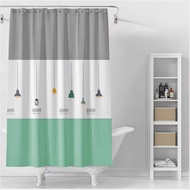Curtain drapes/Shower curtain ผ้าม่านกั้นห้องน้ำ ม่านพลาสติก ม่านห้องน้ำ ผ้าม่านห้องน้ำ 150*180cm
