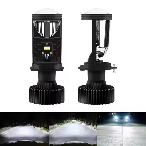 h4 mini led lens y6 car led lamp h4 led headlights lens laser led lamp h4 mini projector Canbus No e