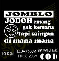 stiker mobil kata kata jomblo buat di truk box canter dll