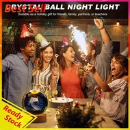 3D Axolotl Crystal Ball Lamp with Wooden Base Colorful Light Crystal Ball Birthday Gift for Friends